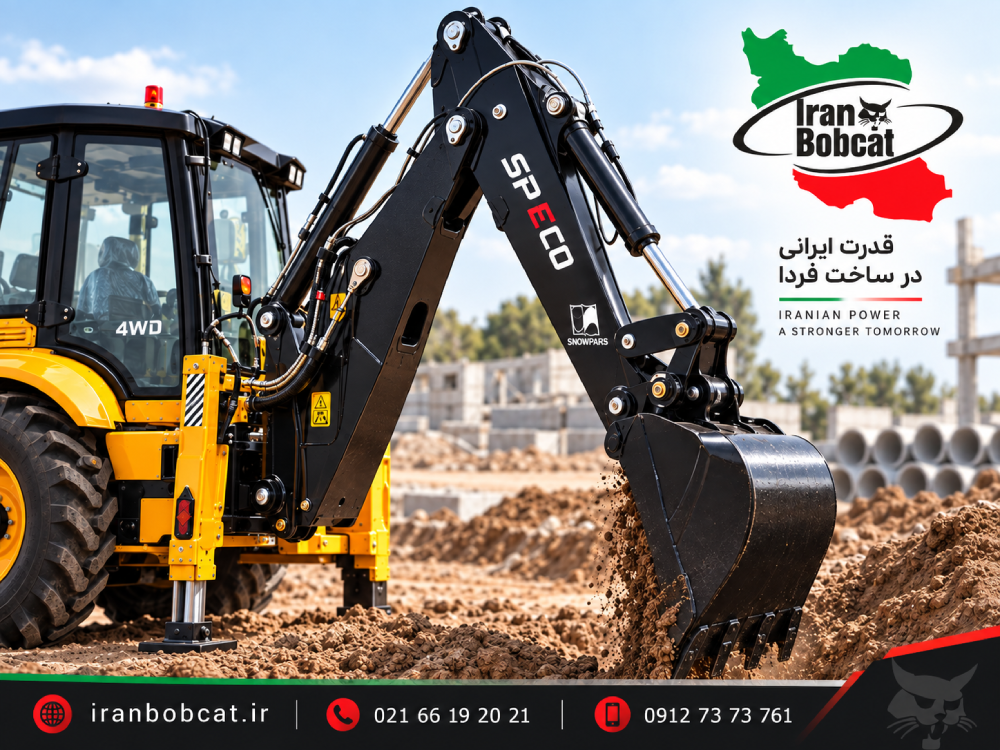 فروش بکهولودر سنوپارس SP ECO | مشخصات فنی ، قیمت و شرایط فروش